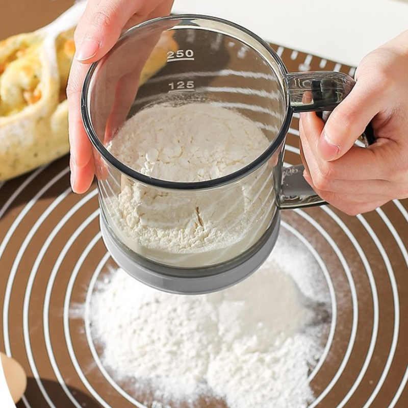 Baking Powder Kitchen - Kitchen Flour Sieve Handheld Semi-automatic Sugar