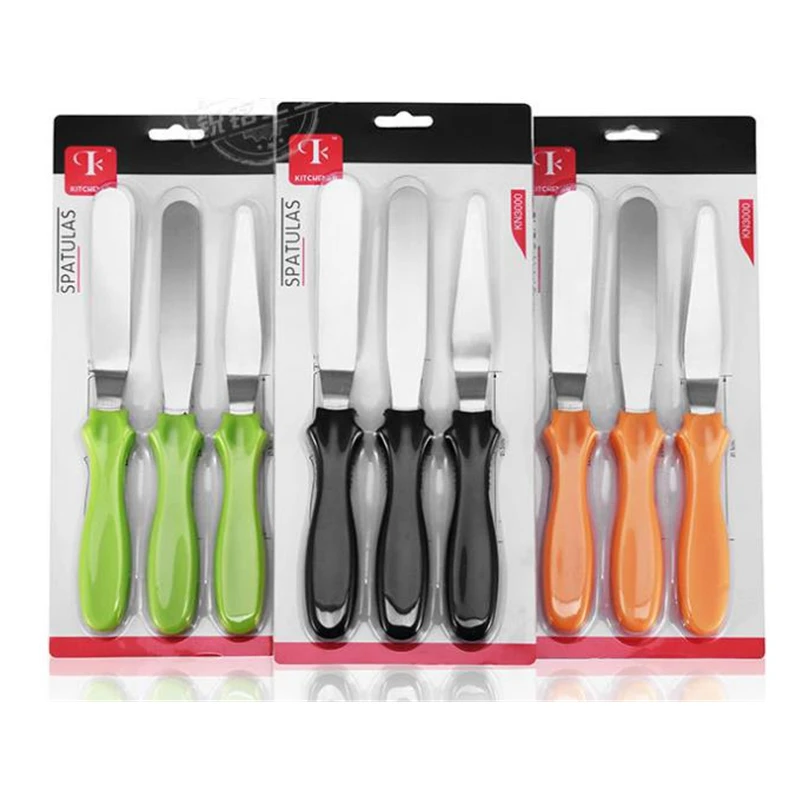 Offset Spatula Set - 3pcs/set Spatula Blade Angled Espatula Cake