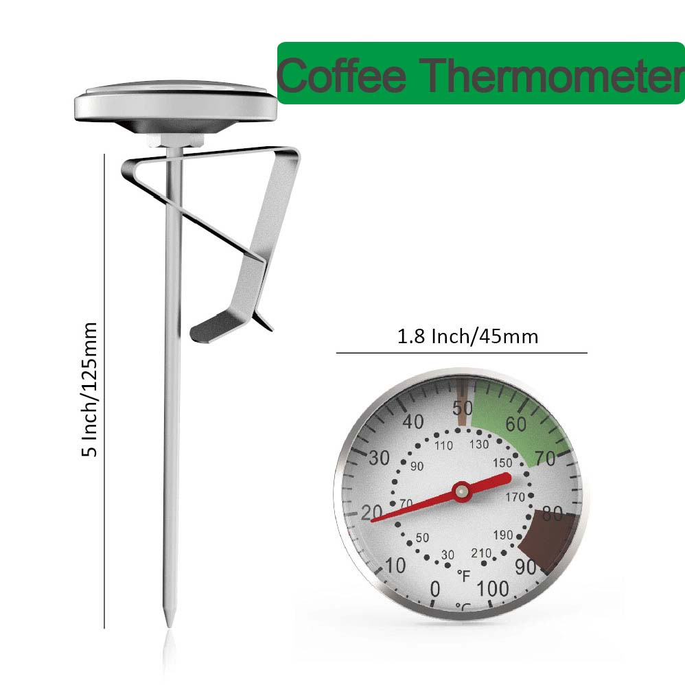 Kitchen Baking Store - 0-100°C Food Thermometer Stainless Steel Coffee