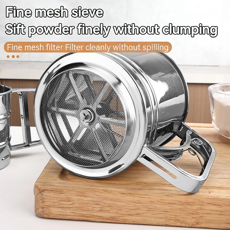 Stainless Steel Flour Sieve Cu - Baking Powder Kitchen 评论和价格