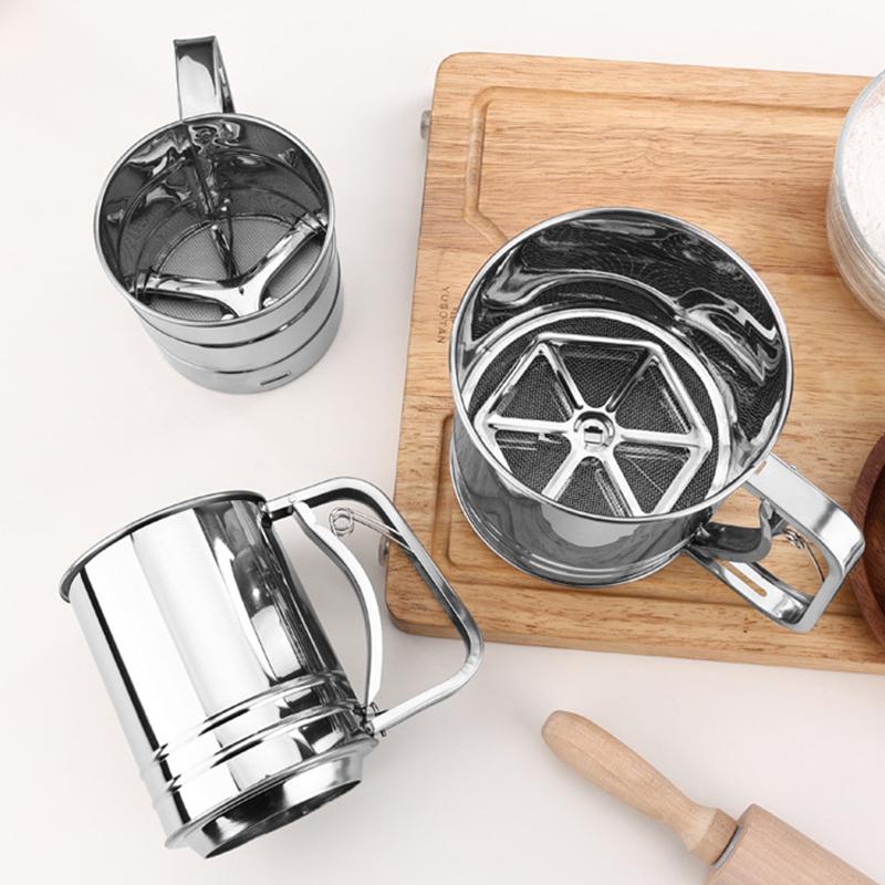 Stainless Steel Flour Sieve Cu - Baking Powder Kitchen 评论和价格