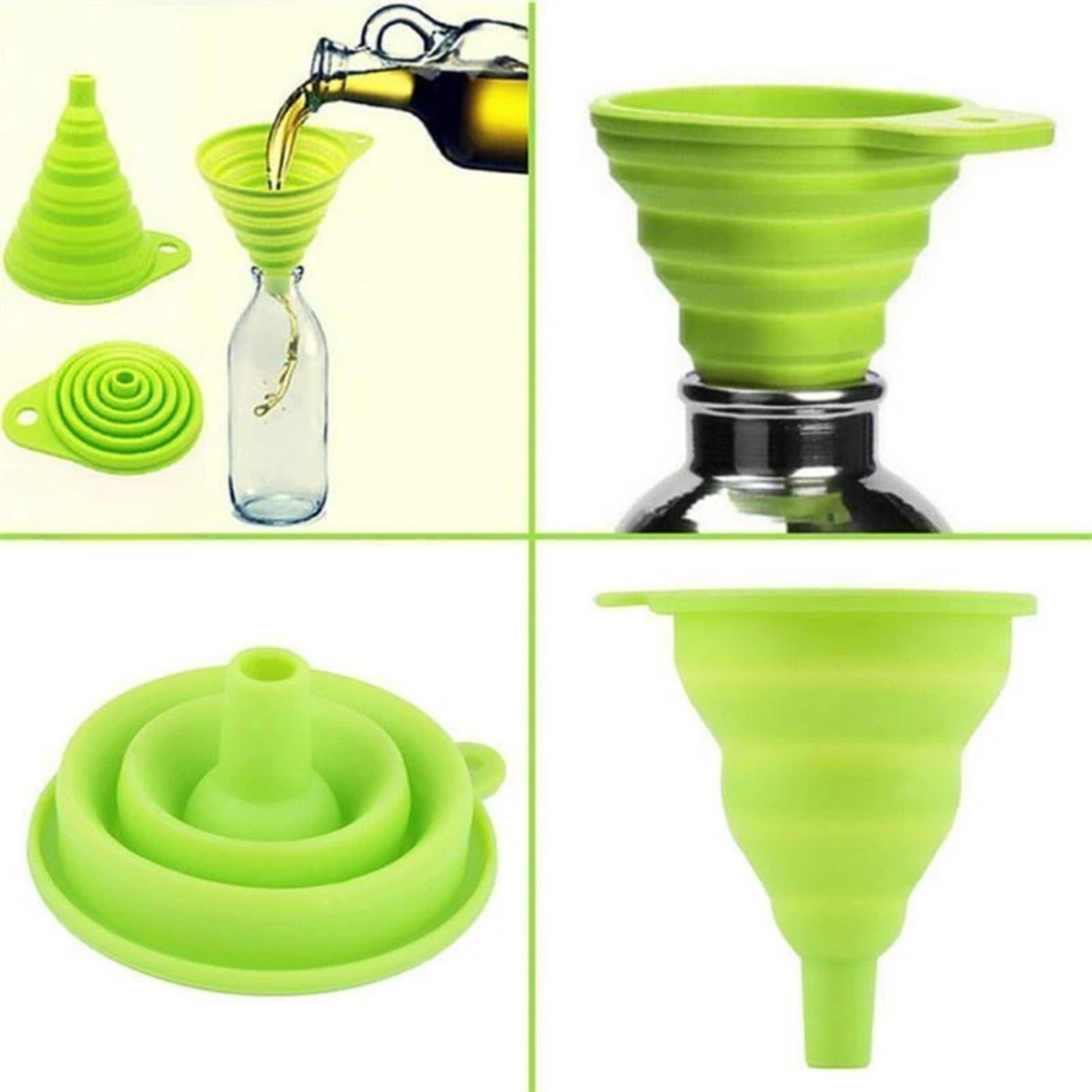 1Pc Food Grade Silicone Foldab - Baking Powder Kitchen 评论和价格