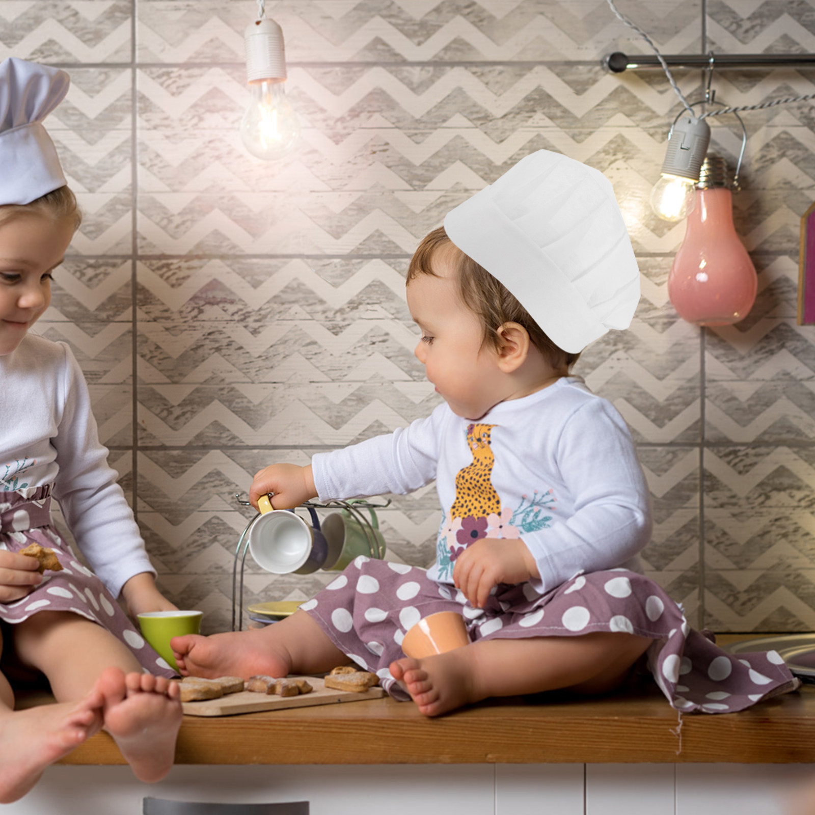 15Pcs Disposable Kids Chef Hat - Kitchen For Baking 评论和价格