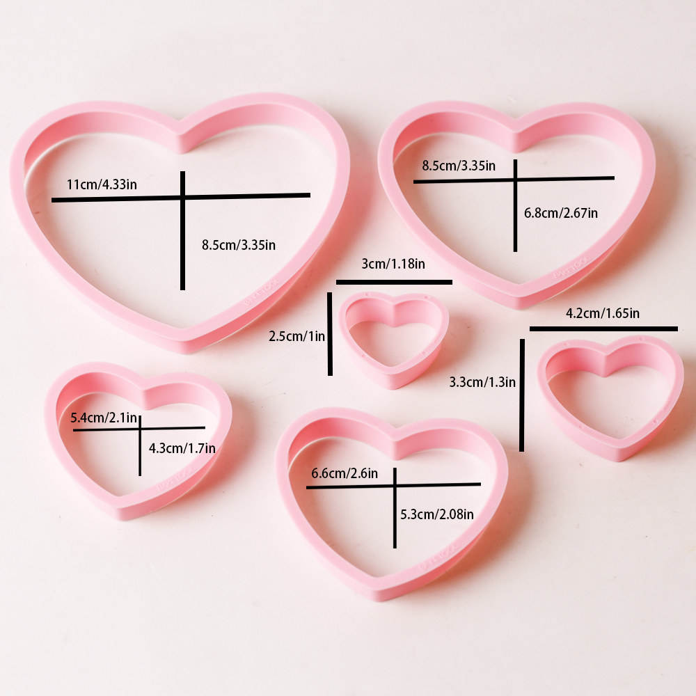 1set/3sets Pink Heart Star Flo - Kitchen Baking Kit 评论和价格