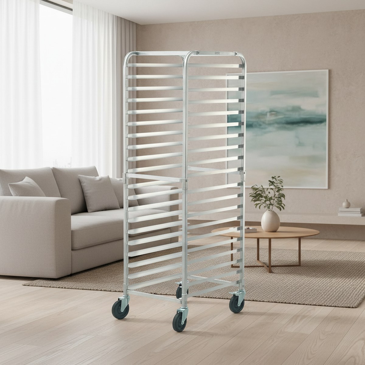 Commercial Bakery Rack 20 Tier - Kitchen Baking Trolley 评论和价格