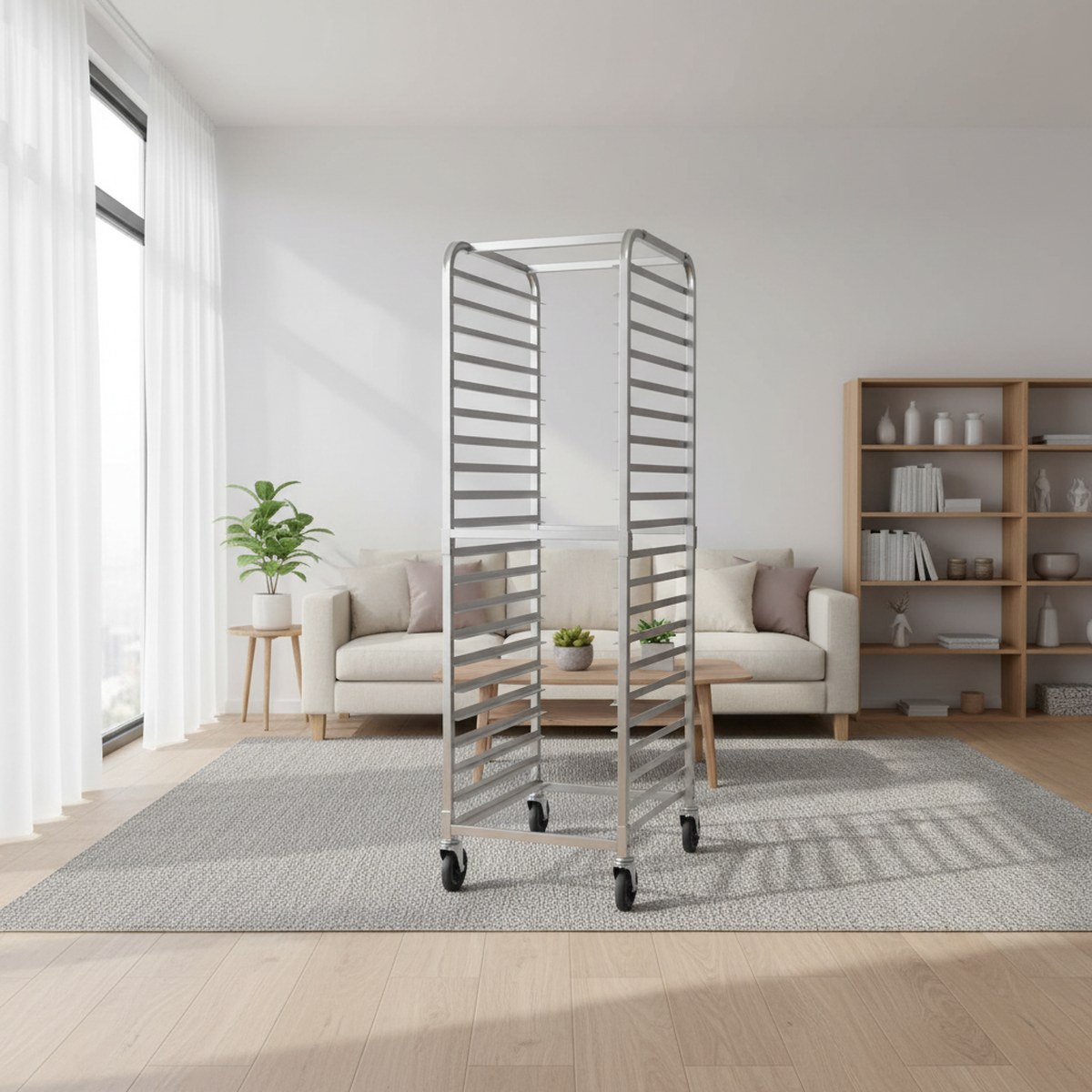 Commercial Bakery Rack 20 Tier - Kitchen Baking Trolley 评论和价格