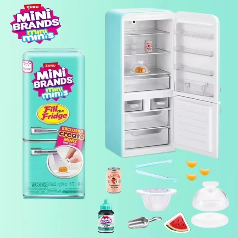 HOT Led Light Up Mini Refriger - Miniature Baking Kitchen 评论和价格
