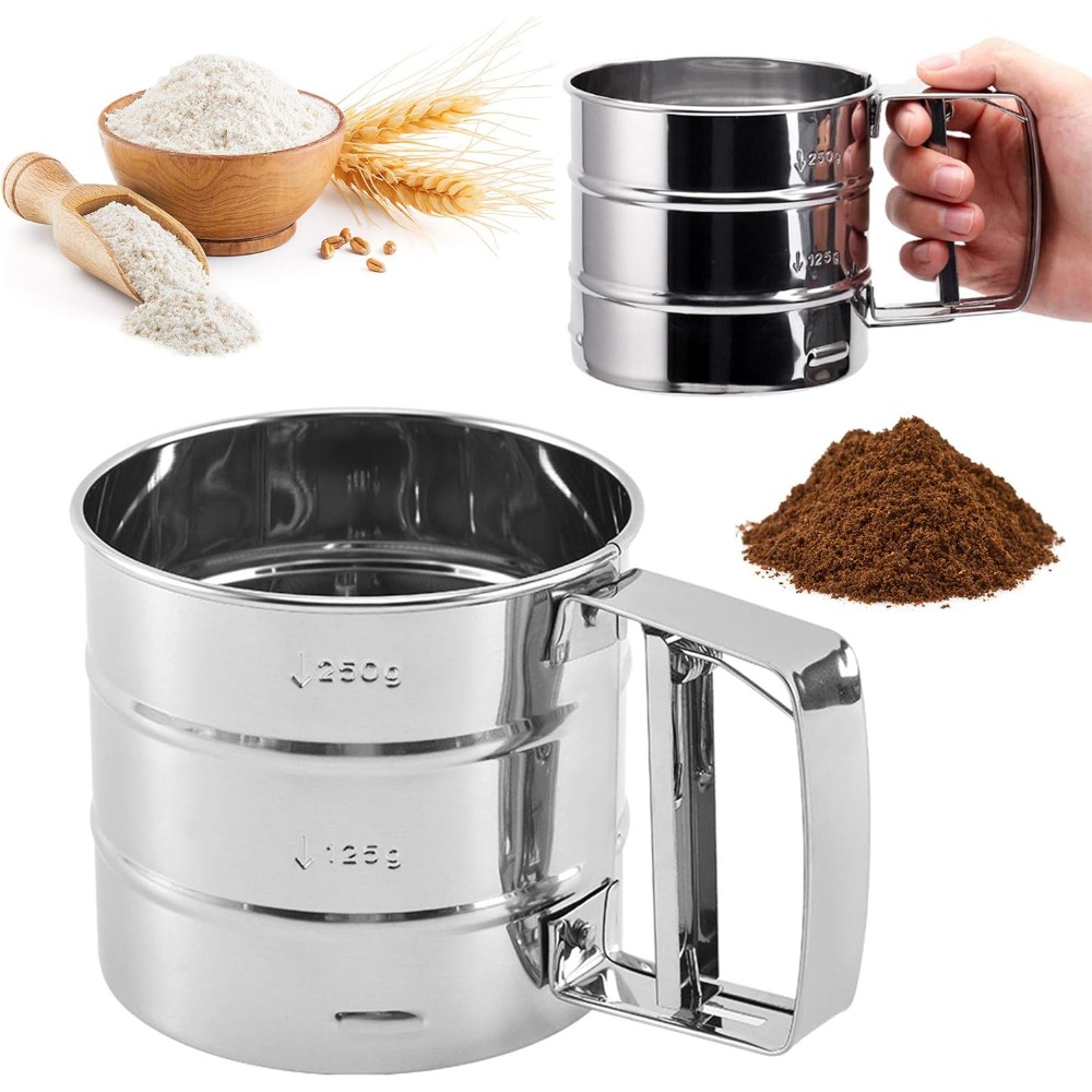 Flour Sieve, Coffee Powder Sie - Baking Powder Kitchen 评论和价格