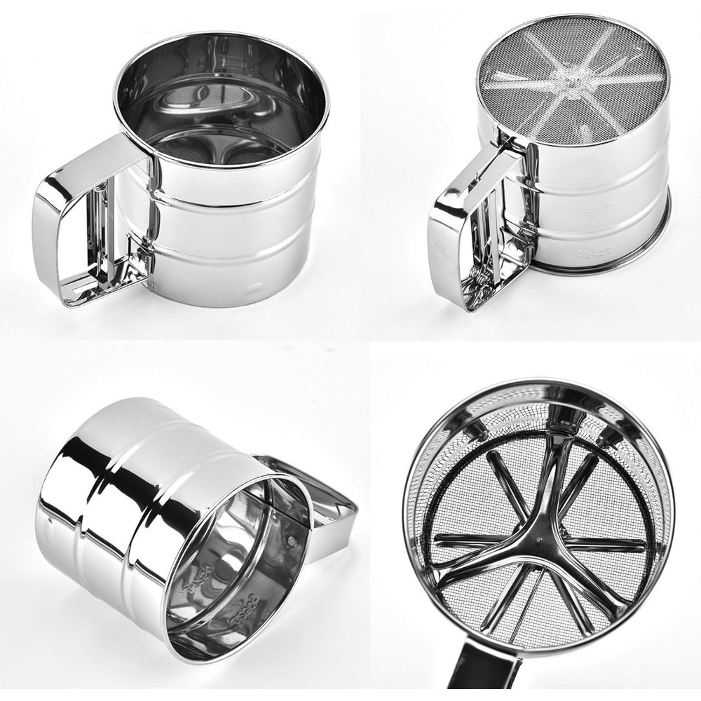 Flour Sieve, Coffee Powder Sie - Baking Powder Kitchen 评论和价格