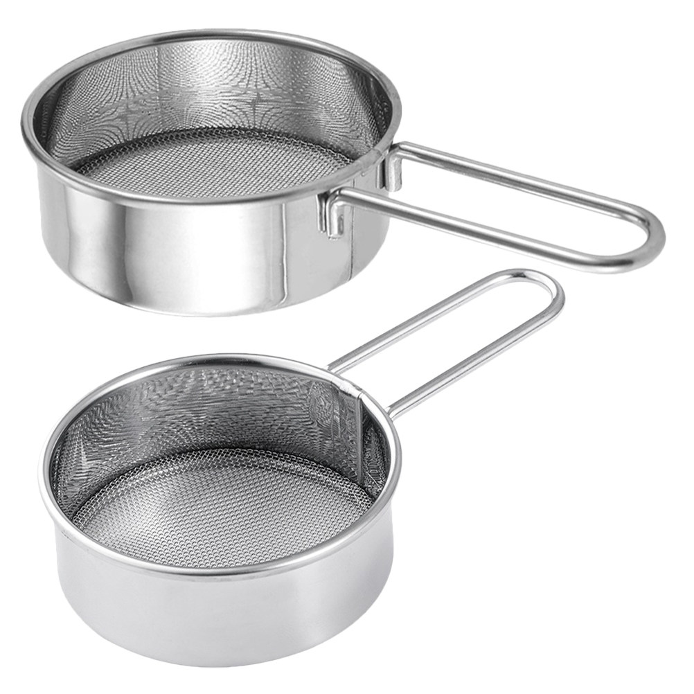 2Pcs Handheld Mini Flour Sifte - Baking Powder Kitchen 评论和价格