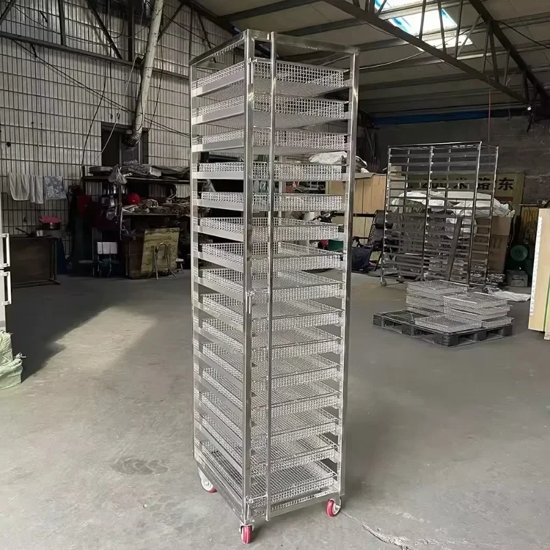 Bakery Stainless Steel 15 Laye - Kitchen Baking Trolley 评论和价格