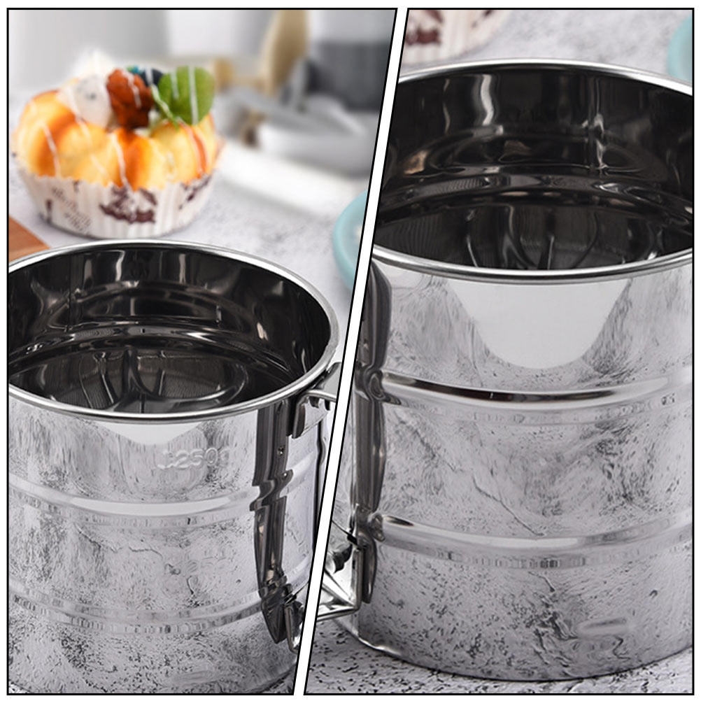 1Pcs Stainless Steel Flour Sif - Baking Powder Kitchen 评论和价格
