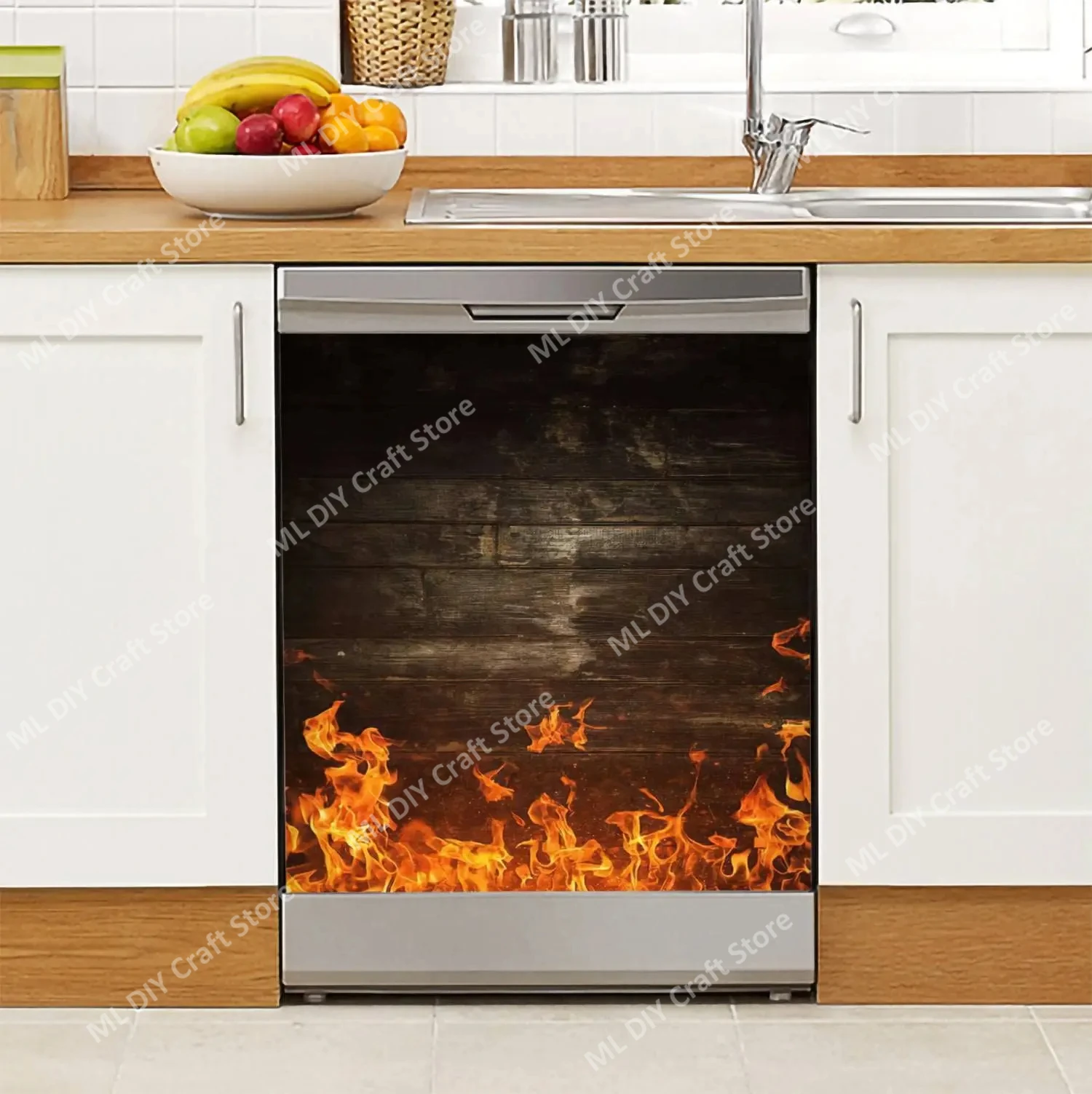 Village Creative Fireplace Dis - Kitchen Baking Cabinet 评论和价格