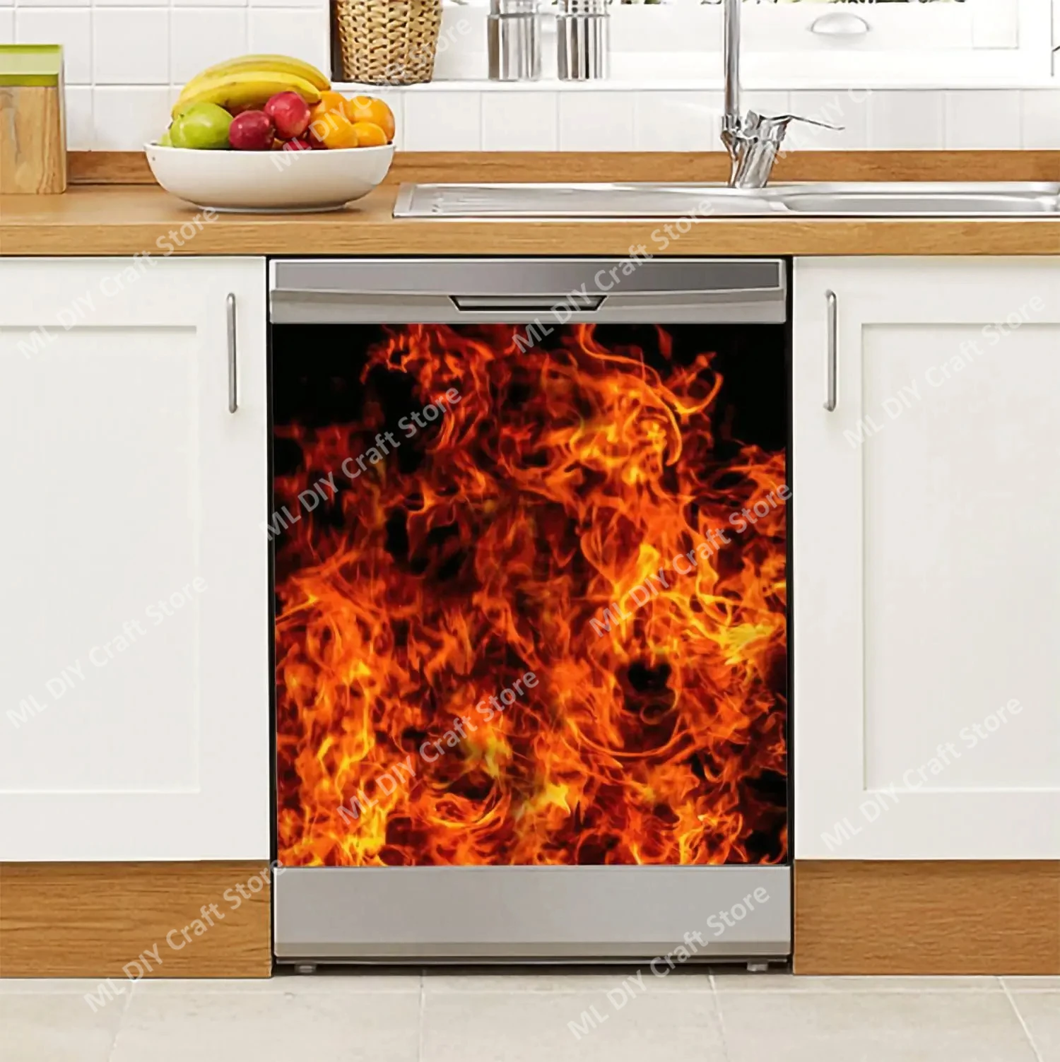 Village Creative Fireplace Dis - Kitchen Baking Cabinet 评论和价格