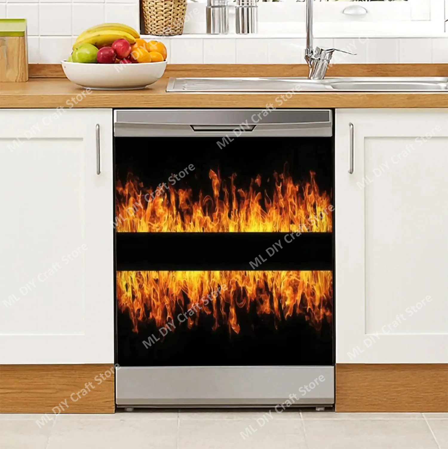 Village Creative Fireplace Dis - Kitchen Baking Cabinet 评论和价格