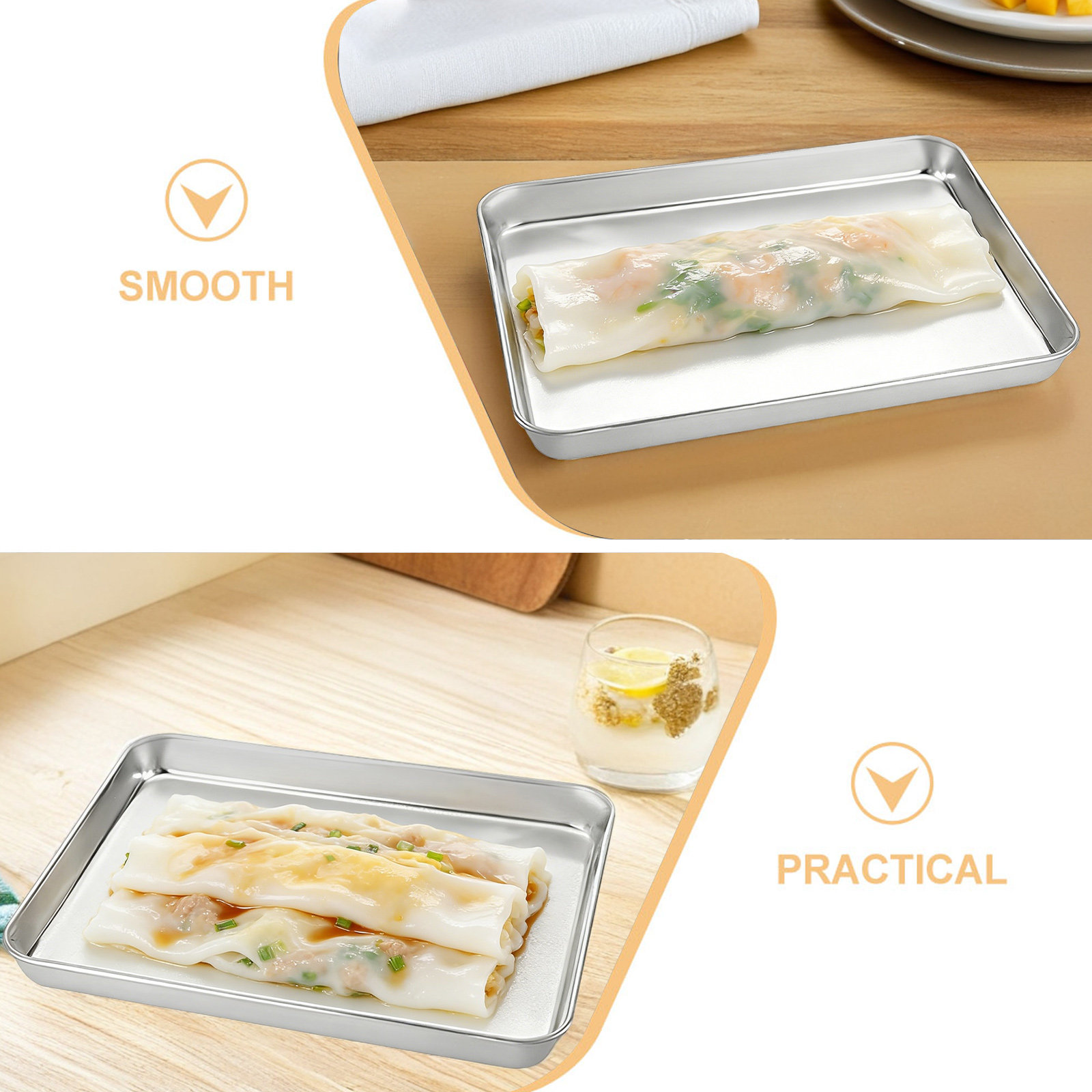1Set Stainless Steel Rice Nood - Kitchen Roll Baking 评论和价格