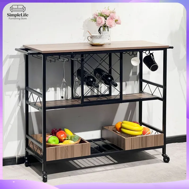 Multifunctional Kitchen Cart w - Kitchen Baking Trolley 评论和价格