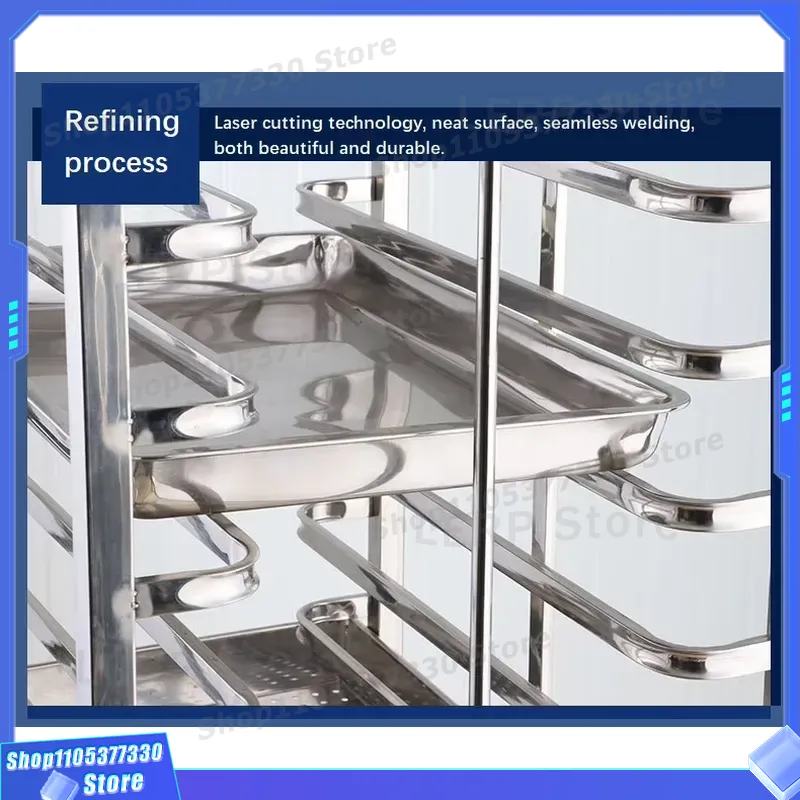15 Layer Stainless Steel Bread - Kitchen Baking Trolley 评论和价格
