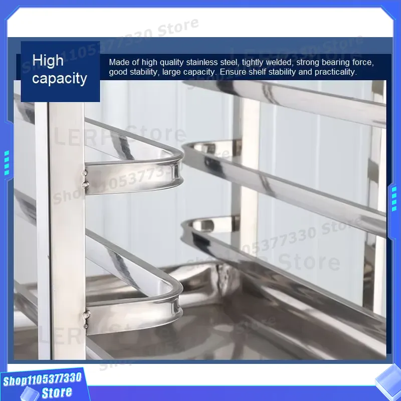 15 Layer Stainless Steel Bread - Kitchen Baking Trolley 评论和价格