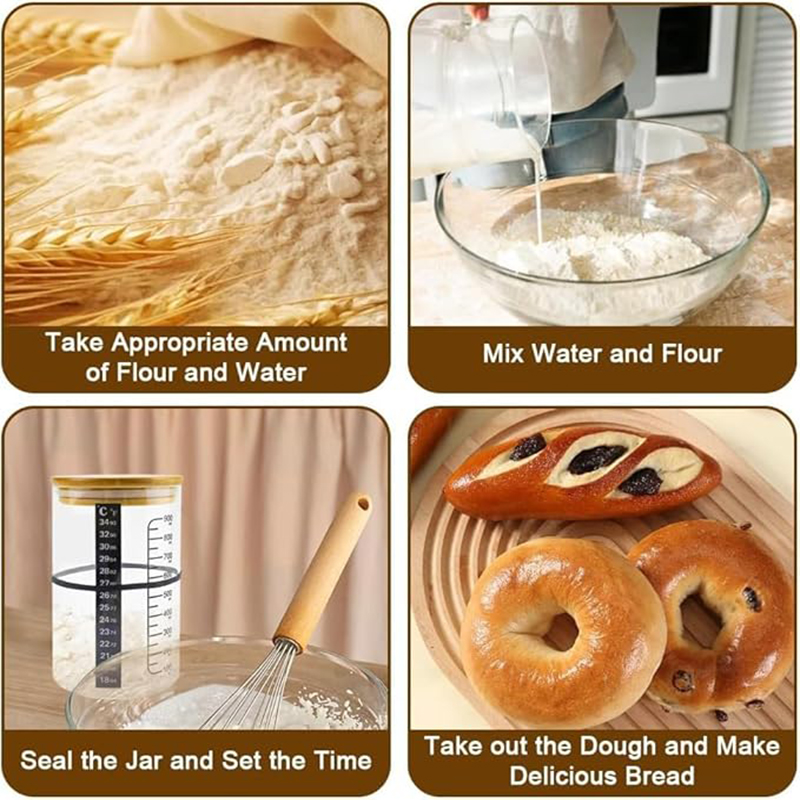 Sourdough Starter Jar Kit Sour - Kitchen Baking Kit 评论和价格