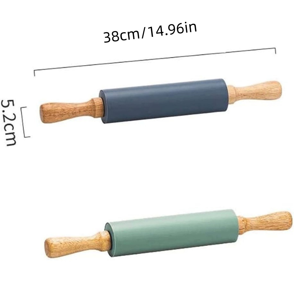 Non-Stick Silicone Rolling Pin - Kitchen Roll Baking 评论和价格