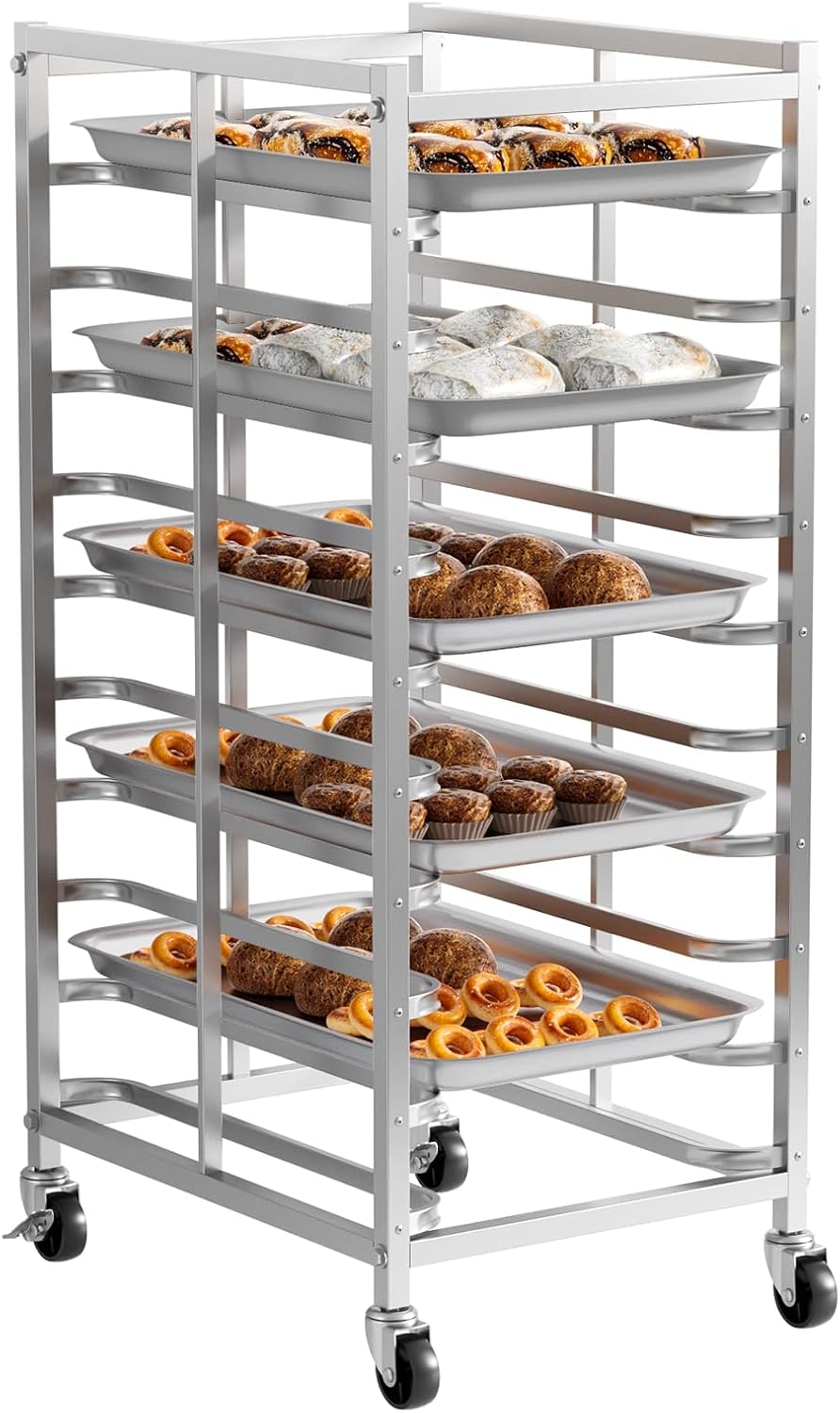 Commercial Stainless Steel Bak - Kitchen Baking Trolley 评论和价格