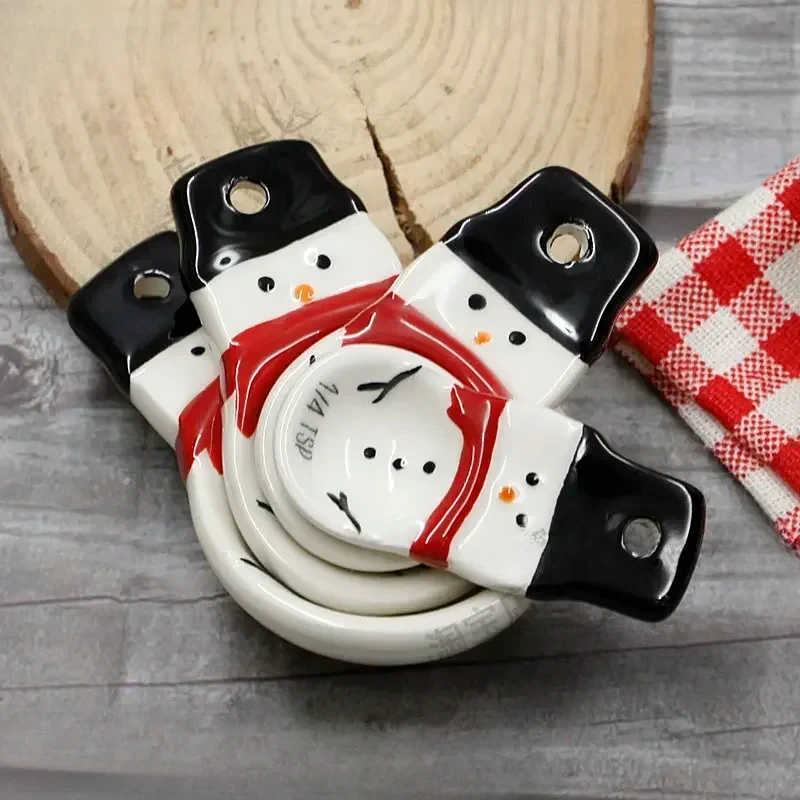 4pcs Christmas Measuring Spoon - Kitchen Baking Kit 评论和价格