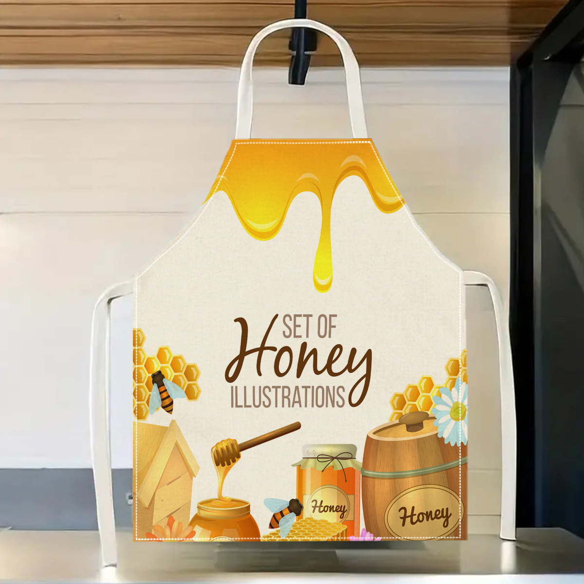 1pc Honey Bee Apron Sweet Kitc - Kitchen Baking Area Ideas 评论和价格