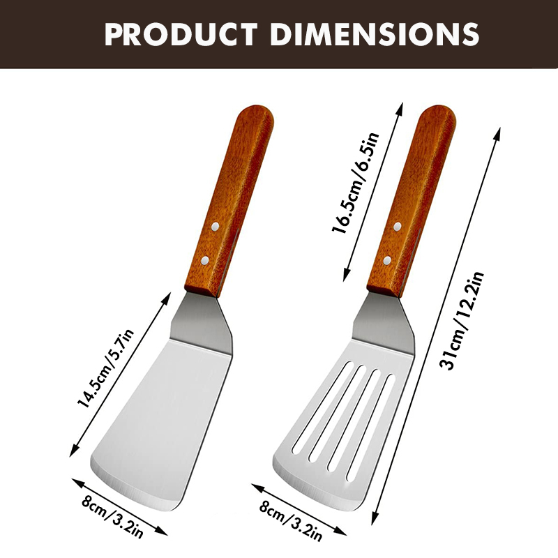 Metal Spatulas for Cast Iron S - Offset Spatula Set 评论和价格