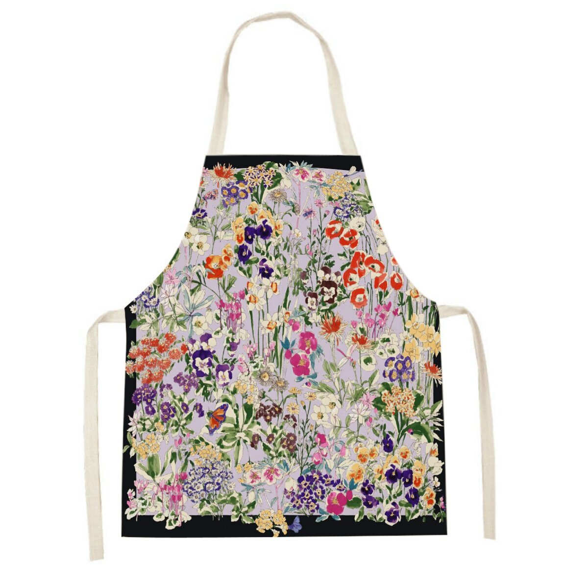 Pink tulip kitchen apron Clean - Baking Kitchen For Kids 评论和价格