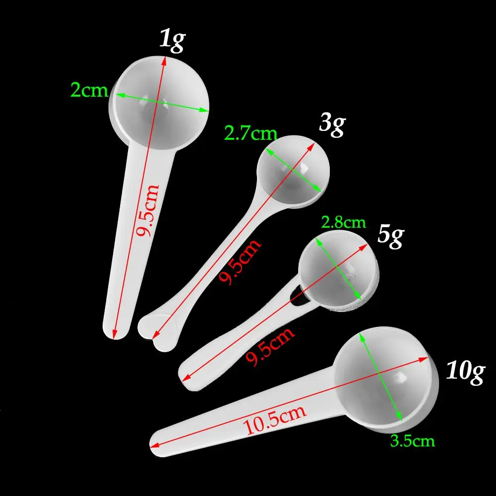10PCS 1/3/5/10g Measuring Spoo - Baking Powder Kitchen 评论和价格