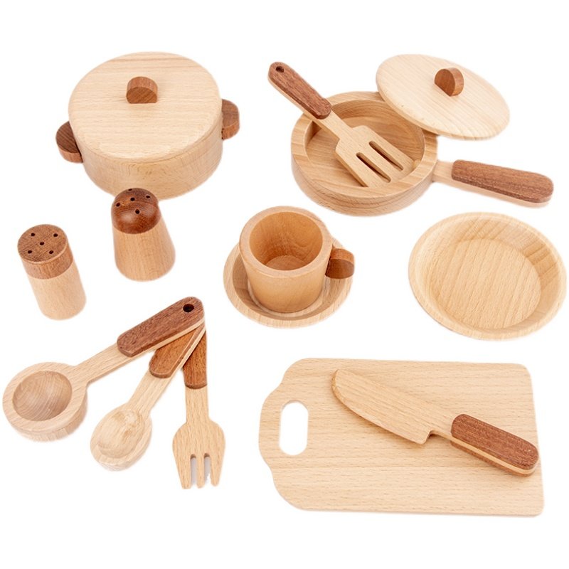 Maoduo Toys Beech Wooden Kids  - Kitchen Baking Kit 评论和价格