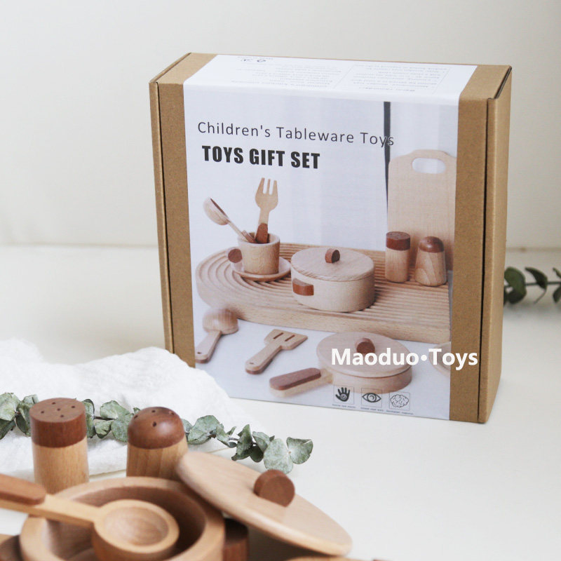 Maoduo Toys Beech Wooden Kids  - Kitchen Baking Kit 评论和价格