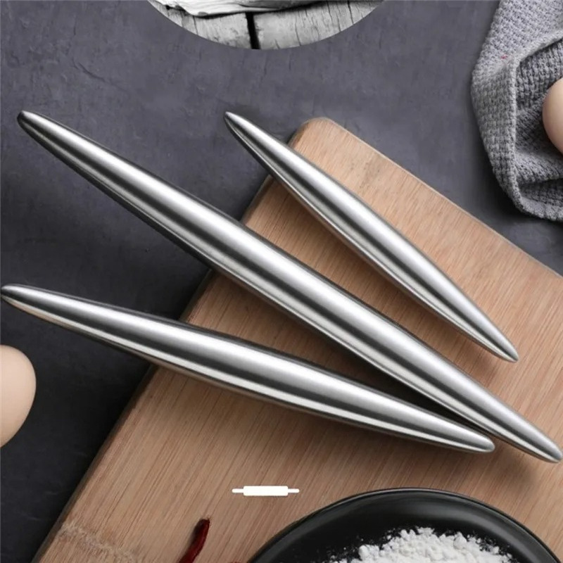 1Pc Stainless Steel Rolling Pi - Kitchen Roll Baking 评论和价格