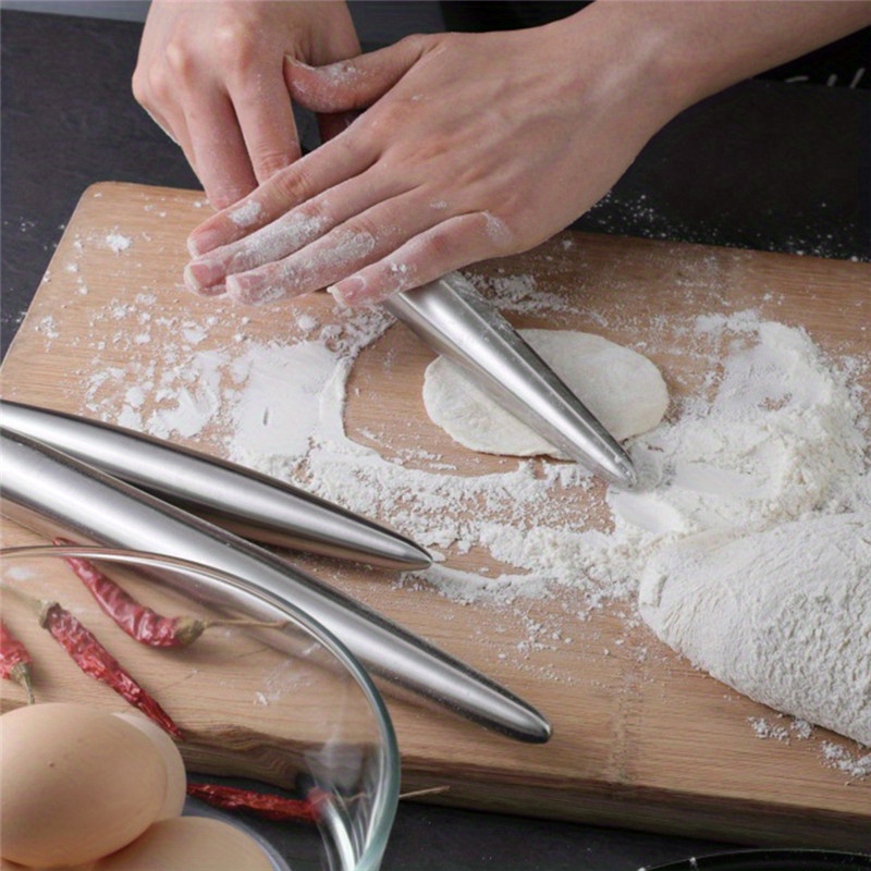 1Pc Stainless Steel Rolling Pi - Kitchen Roll Baking 评论和价格