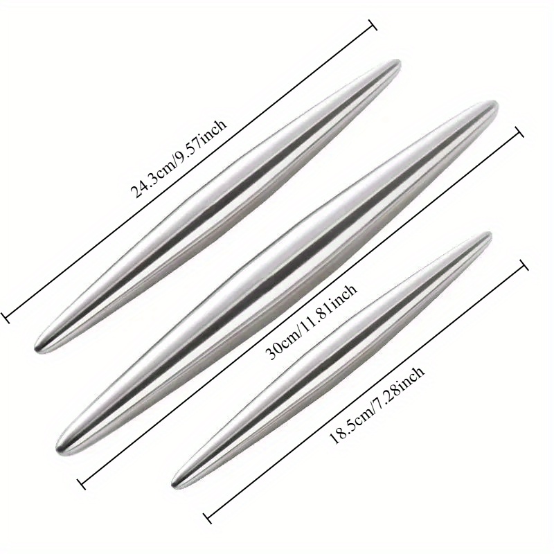 1Pc Stainless Steel Rolling Pi - Kitchen Roll Baking 评论和价格