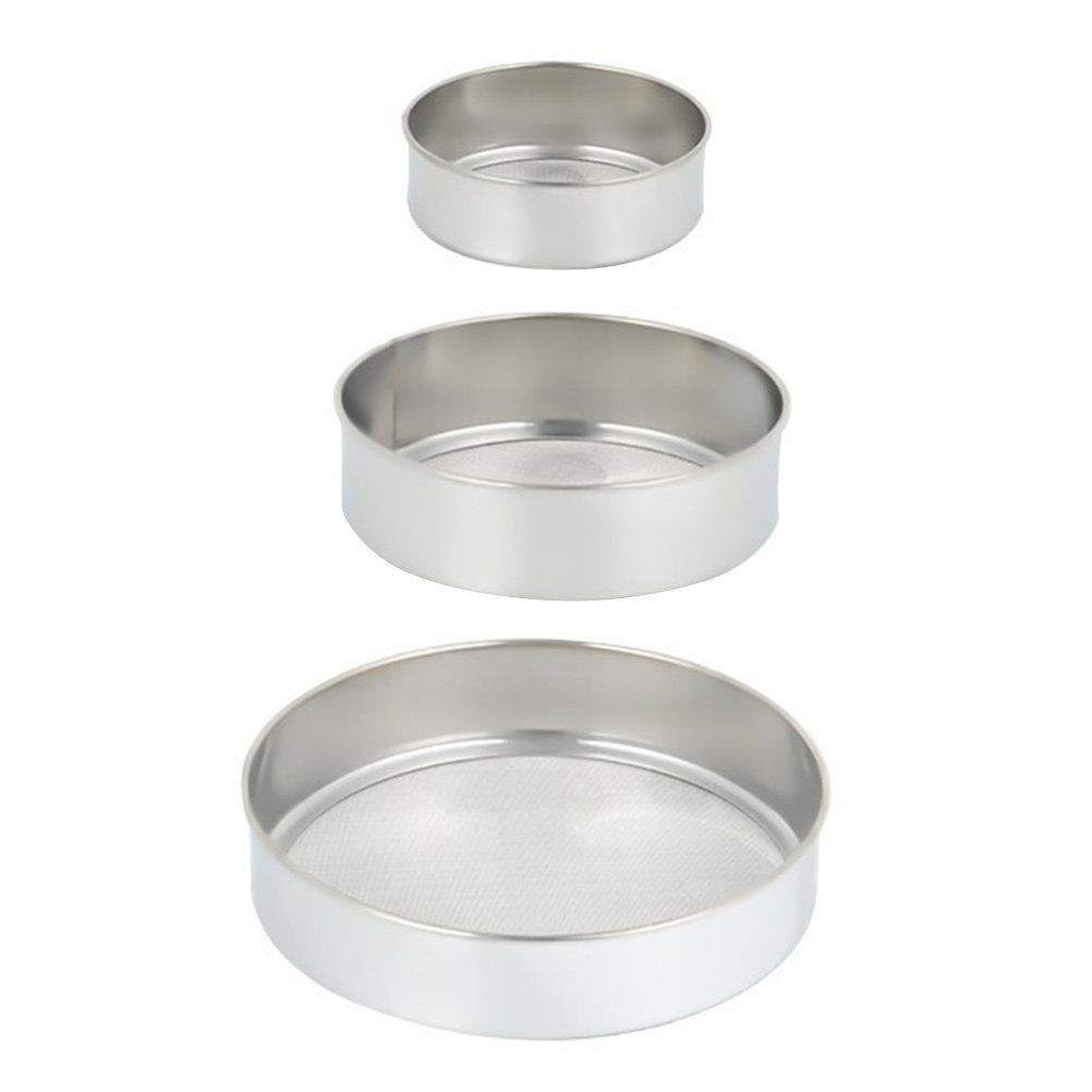 3Pcs Stainless Steel Flour Sif - Baking Powder Kitchen 评论和价格