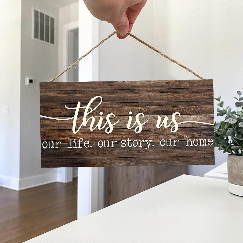 Rustic This is us Wall Hanging - Kitchen Baking Cabinet 评论和价格