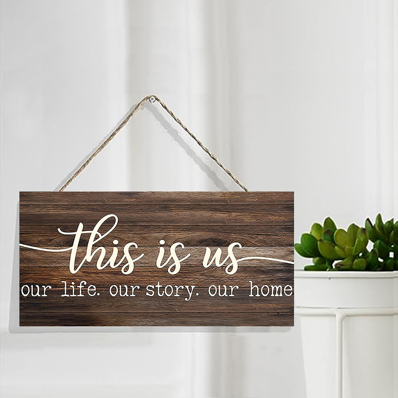 Rustic This is us Wall Hanging - Kitchen Baking Cabinet 评论和价格
