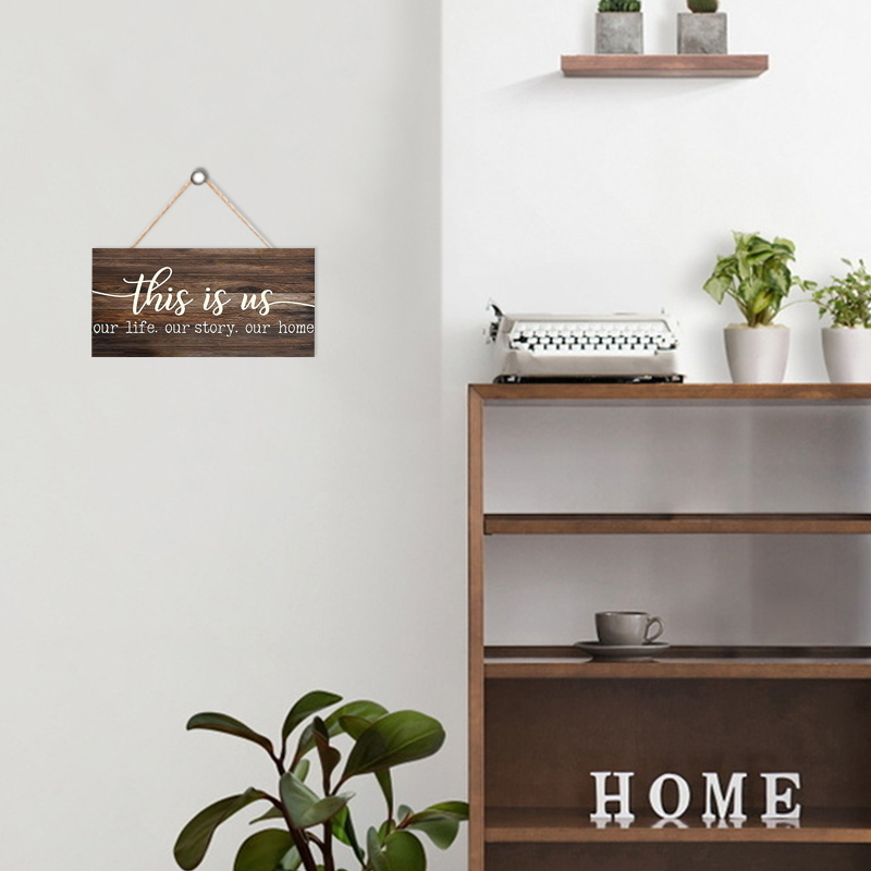 Rustic This is us Wall Hanging - Kitchen Baking Cabinet 评论和价格