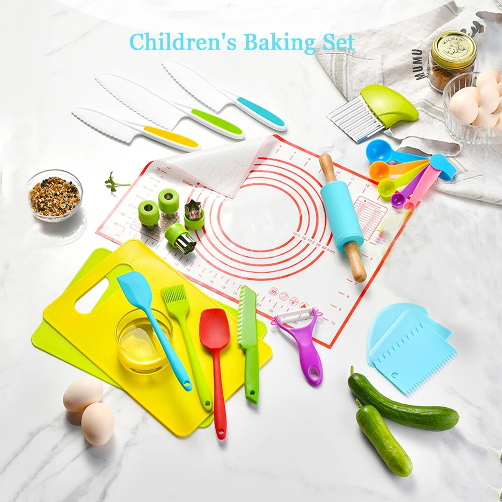15 Pcs Kids Kitchen Tools Cutt - Kitchen Kids Baking Set 评论和价格