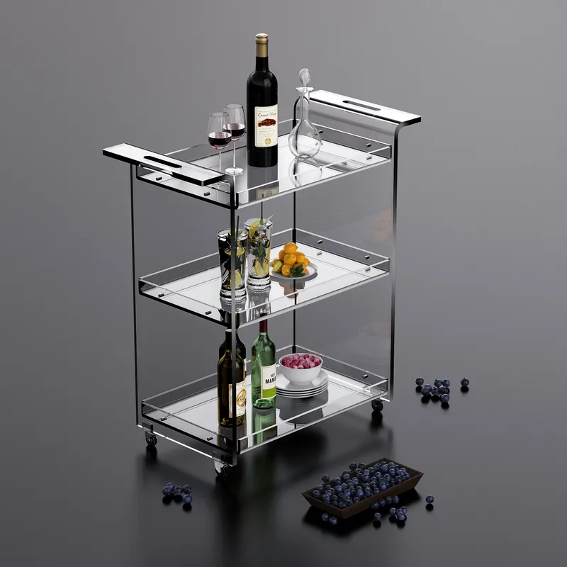 Modern 3-Tier Kitchen Cart wit - Kitchen Baking Trolley 评论和价格