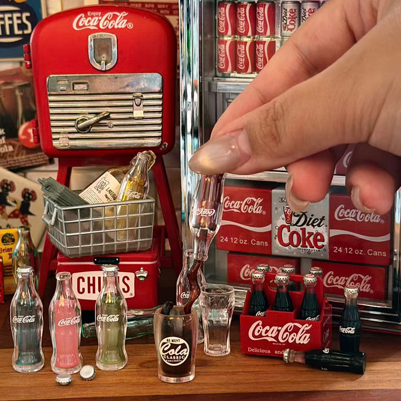 Mini Cola Milk Bottle Set 6 Co - Miniature Baking Kitchen 评论和价格