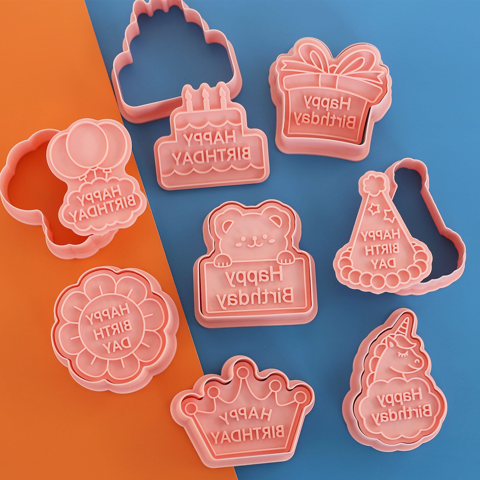 8pcs Happy Birthday Cookie Cut - Baking Kitchen For Kids 评论和价格