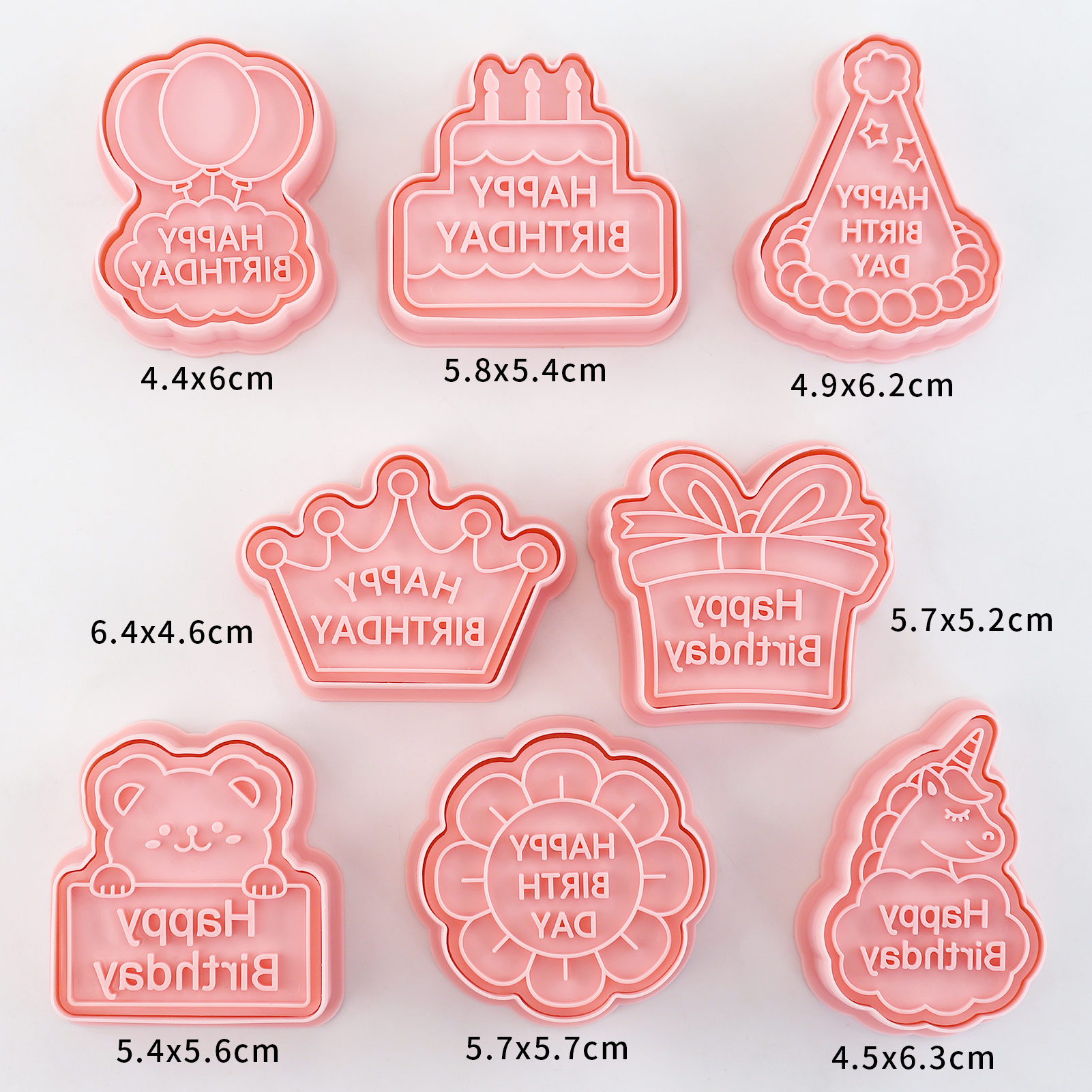 8pcs Happy Birthday Cookie Cut - Baking Kitchen For Kids 评论和价格
