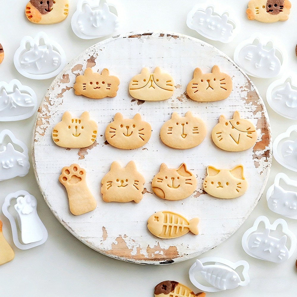 Cute Kitten DIY Stamp Cookie C - Kitchen Baking Store 评论和价格