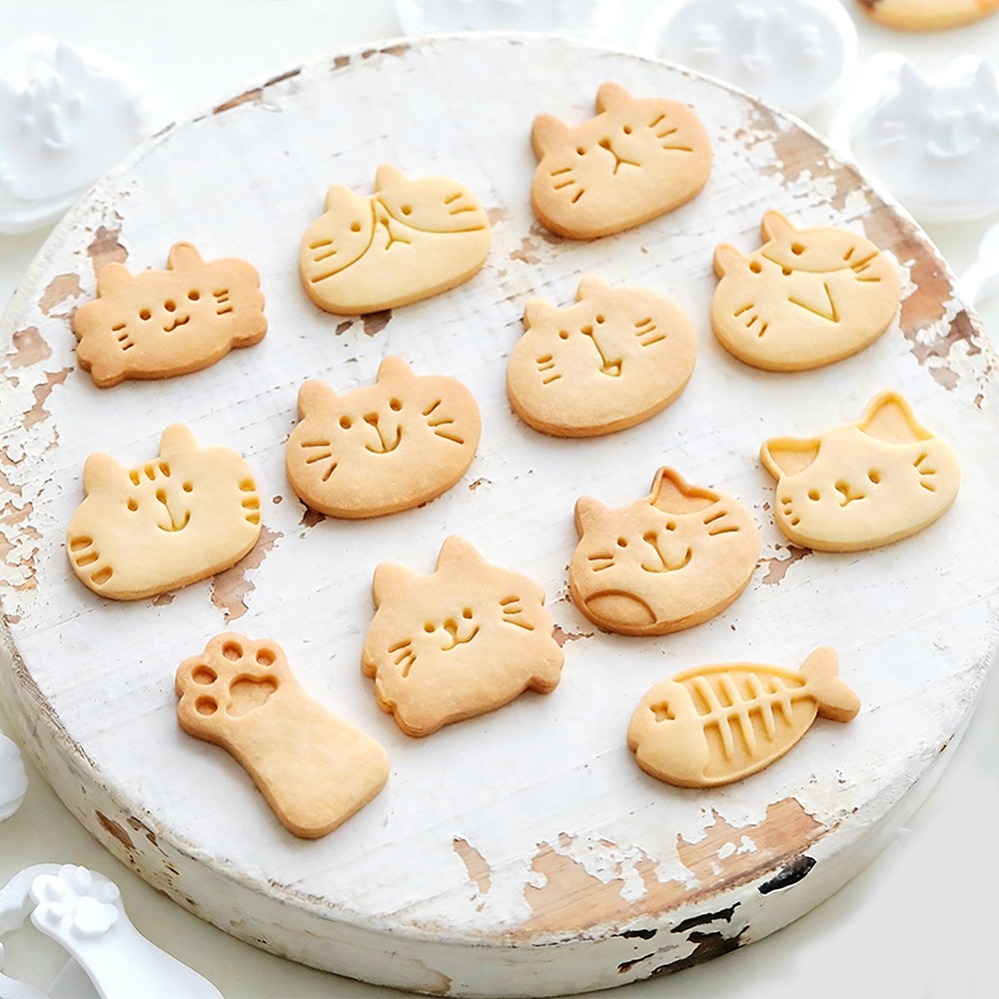 Cute Kitten DIY Stamp Cookie C - Kitchen Baking Store 评论和价格