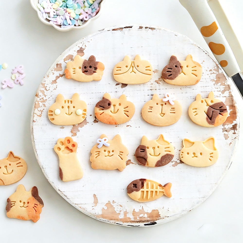 Cute Kitten DIY Stamp Cookie C - Kitchen Baking Store 评论和价格