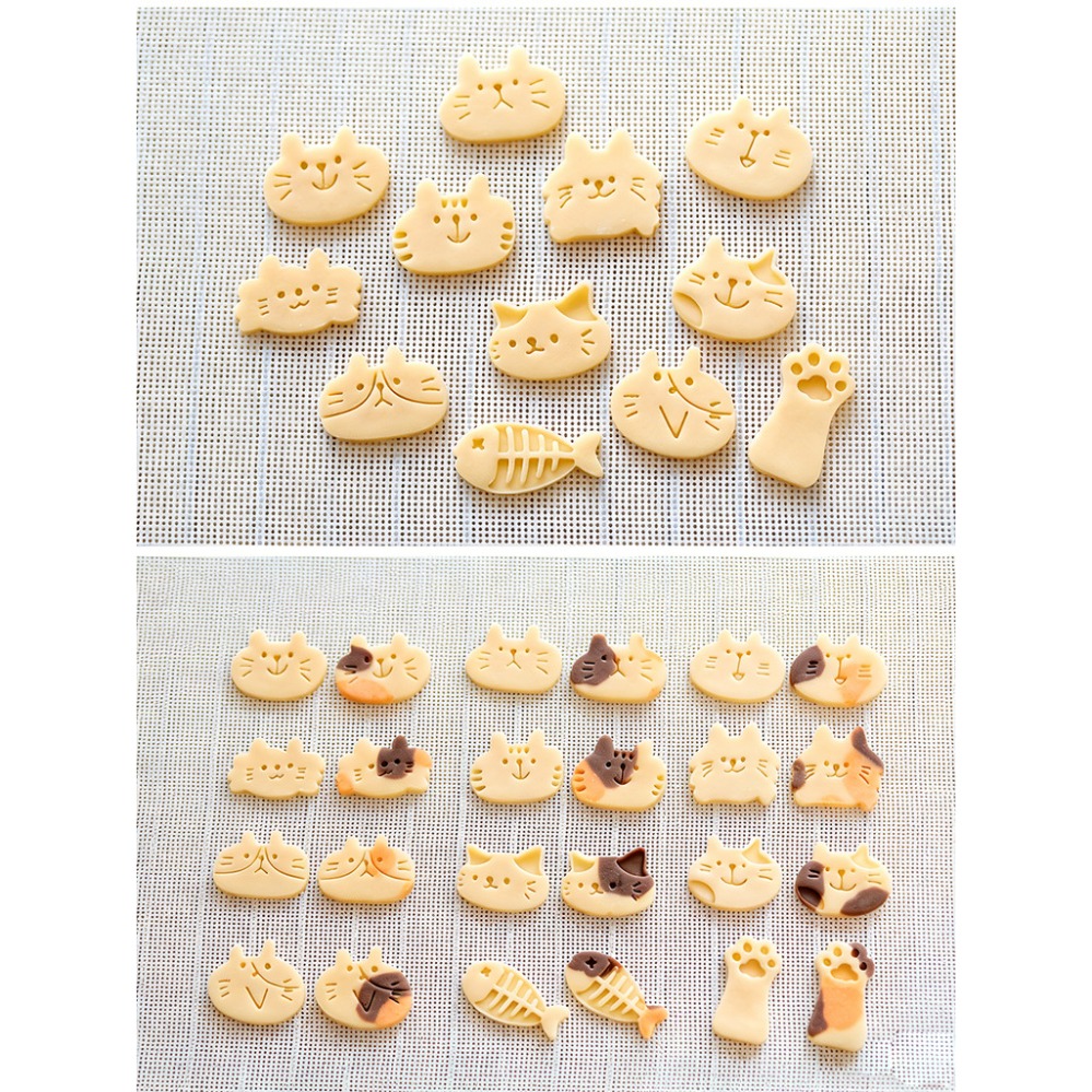 Cute Kitten DIY Stamp Cookie C - Kitchen Baking Store 评论和价格