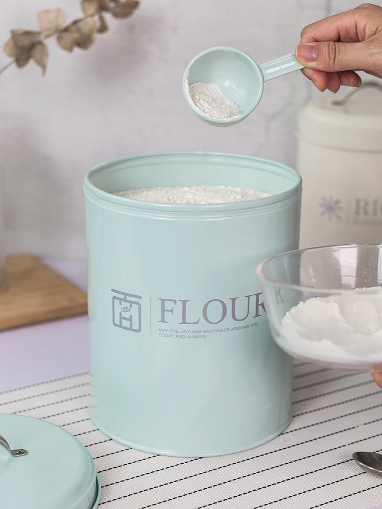 Round Type Baking Flour Storag - Baking Powder Kitchen 评论和价格